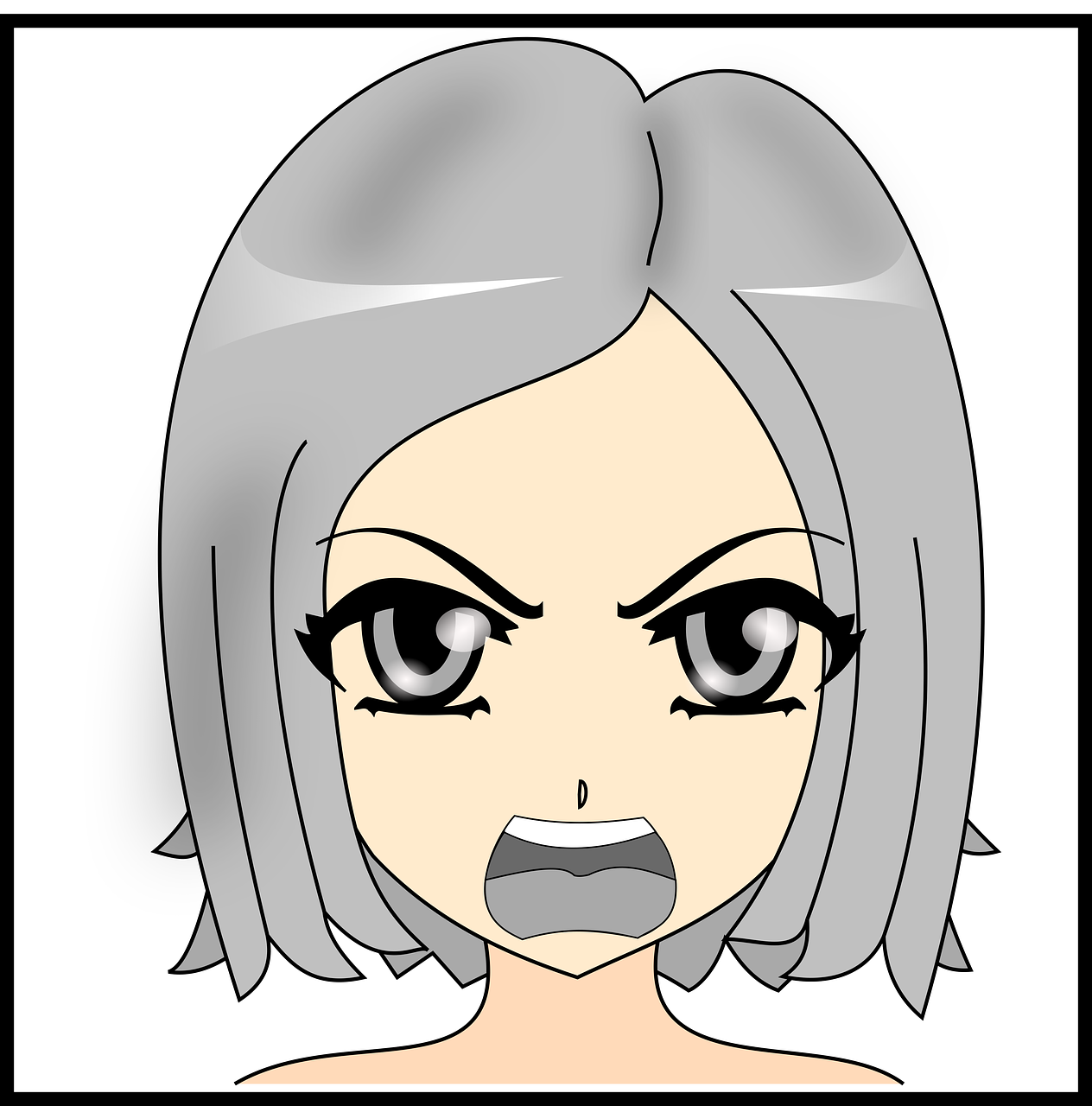 动漫女生哭泣,情感与力量的交织瞬间